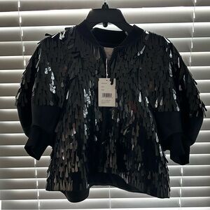 Lafayettete 148 New York Sequin Short Sleeve Jacketet